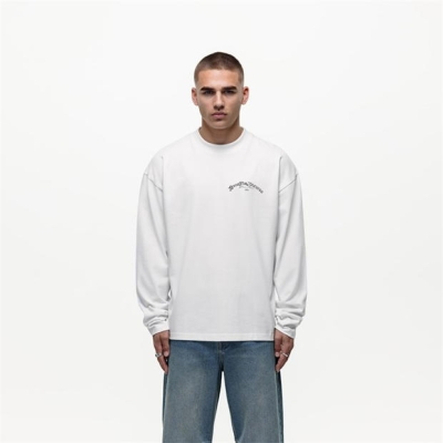 Camasa Good For Nothing Maneca Lunga T- White
