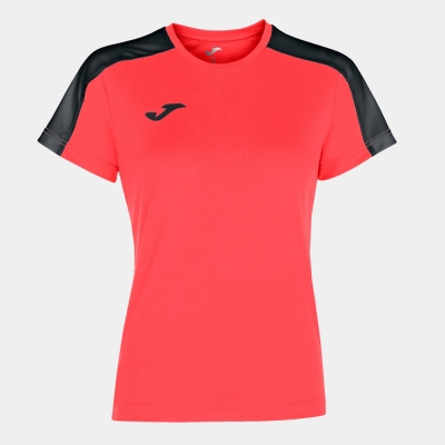 Camasa Academy Maneca Scurta T- Fluor Coral-black Joma