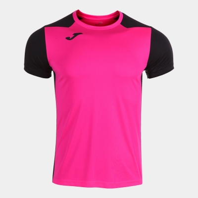 Camasa Record Ii Maneca Scurta T- Fluor Pink Black Joma