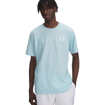 Camasa Under Armour Sportstyle Left Chest Ss men's T- light blue 1326799 494