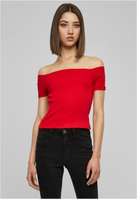 Tricou Off Shoulder Rib dama Urban Classics