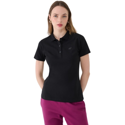 Camasa 's polo 4F F365 deep black 4FWMM00TPTSF365 20S dama
