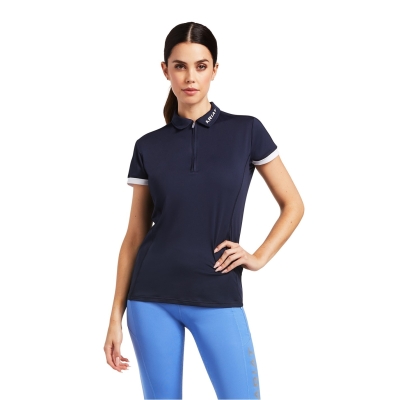 Camasa Ariat Bandera quarter Zip Polo dama