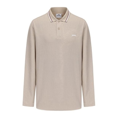 Slazenger Maneca Lunga Tipped Polo Men