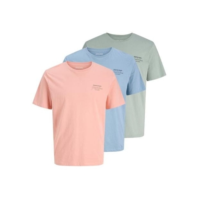 Jack and Jones Niko 3 Pack T-Shirts