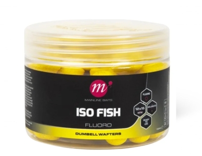 WAFTERS ISO FISH FLUORO DUMBELL galben 12X15MM MAINLINE
