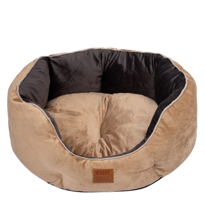 Waggy Tails Corduroy Round Dog Bed