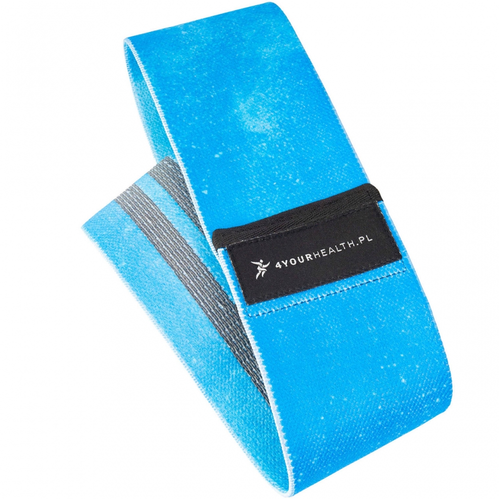 Guma do cwiczen oporowa 4yourhealth Galaxy Hip Band niebieska 1676