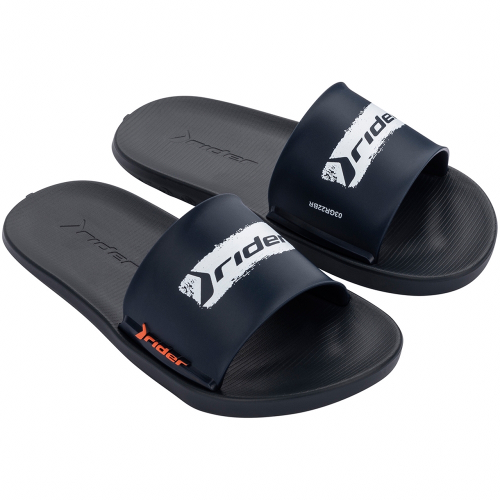 Klapki dla dzieci Rider Speed Slide IN czarno-granatowo-biale 11816-AE754
