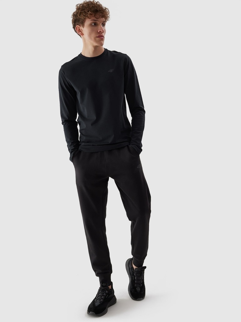 Bluza sport cu maneca lunga 4F negru barbati