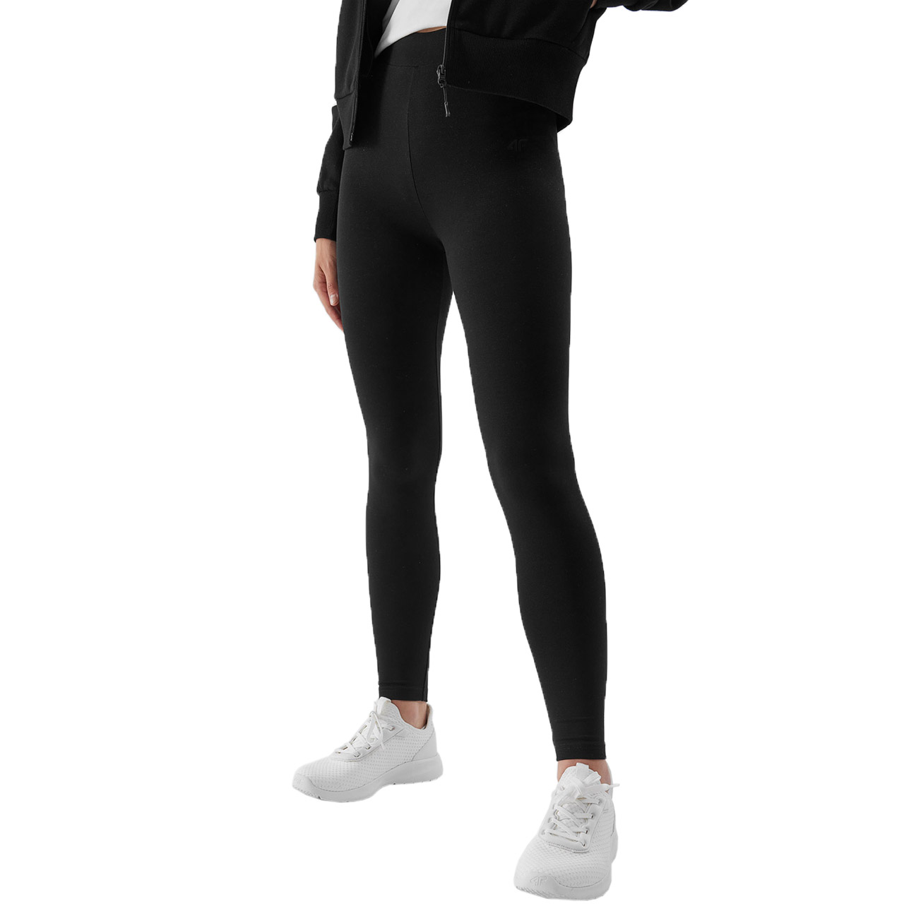 Colanti talie inalta 4F negru femei