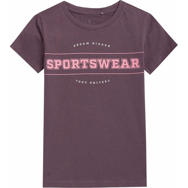 Tricou visiniu 4F Logo fete