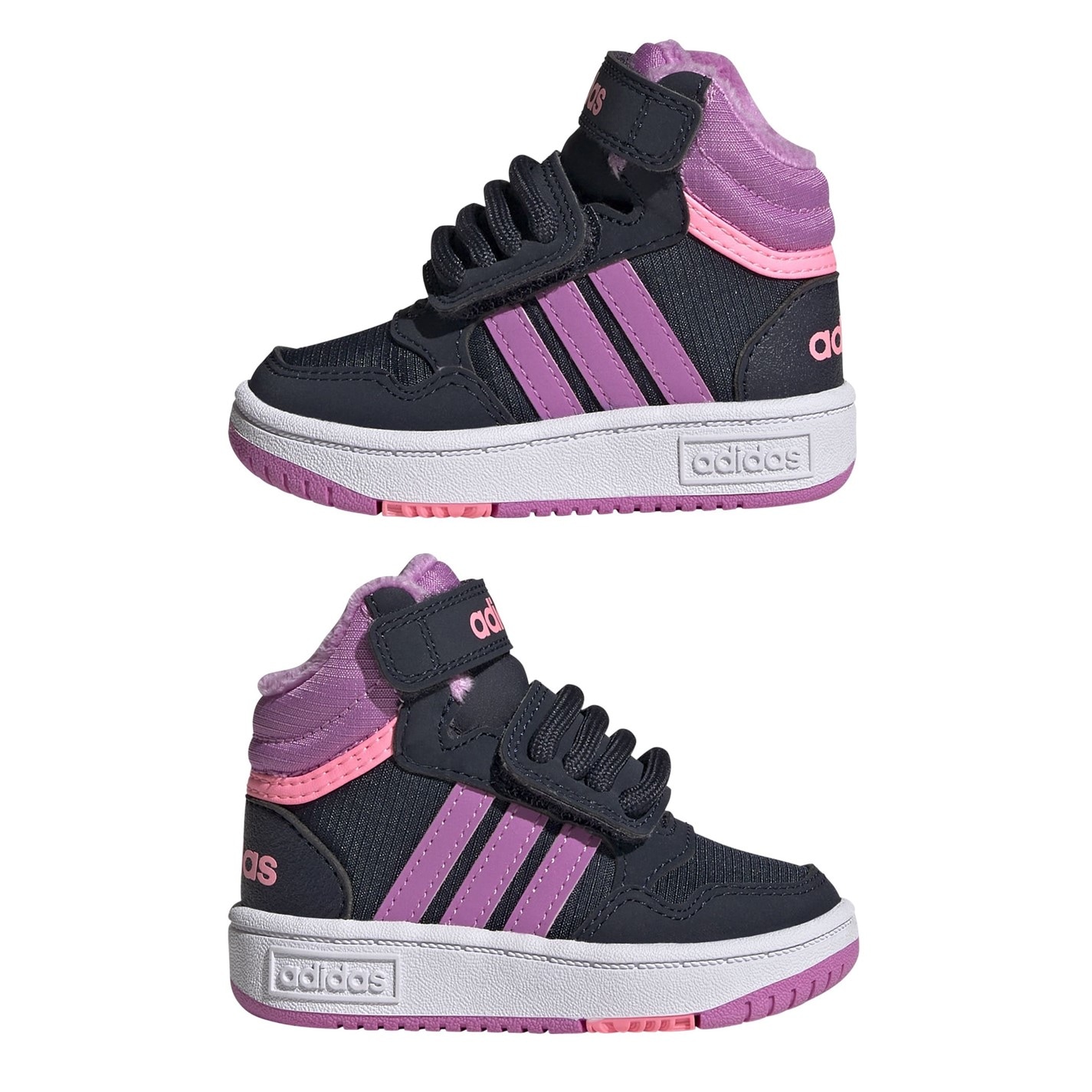 Pantof Minge Baschet adidas Hoops Mid Lifestyle Strap copil