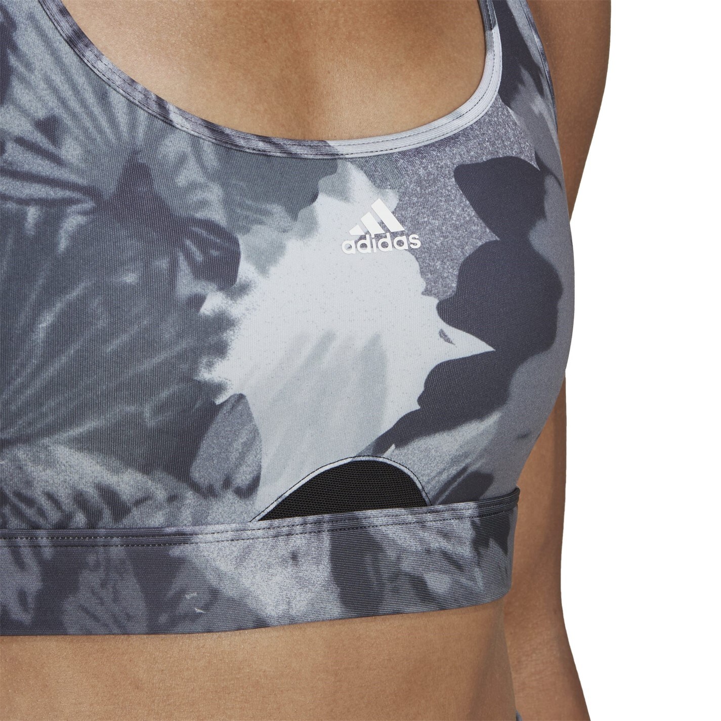 adidas Powerreact Training Medium-Support Allover Print Bra
