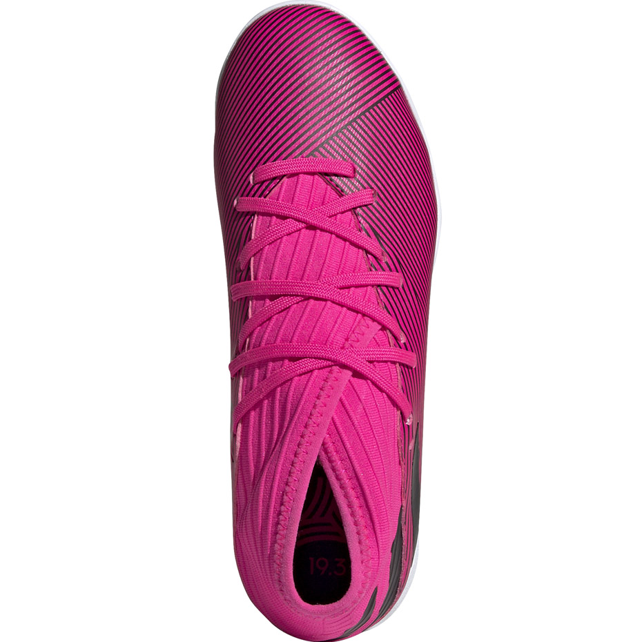 Pantof Minge Fotbal Adidas Nemeziz 19.3 IN pink F99946 copil