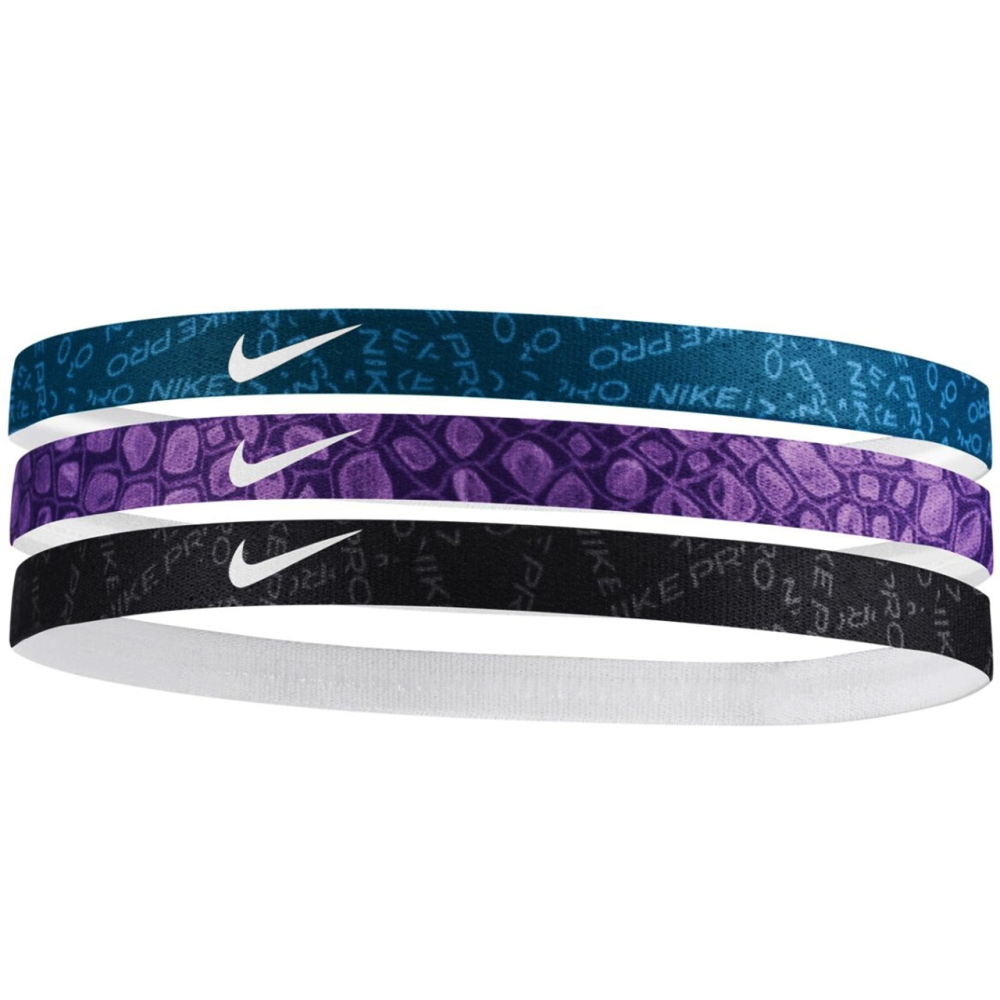Nike Headbands 3 pcs. black, purple, blue N0002560428OS