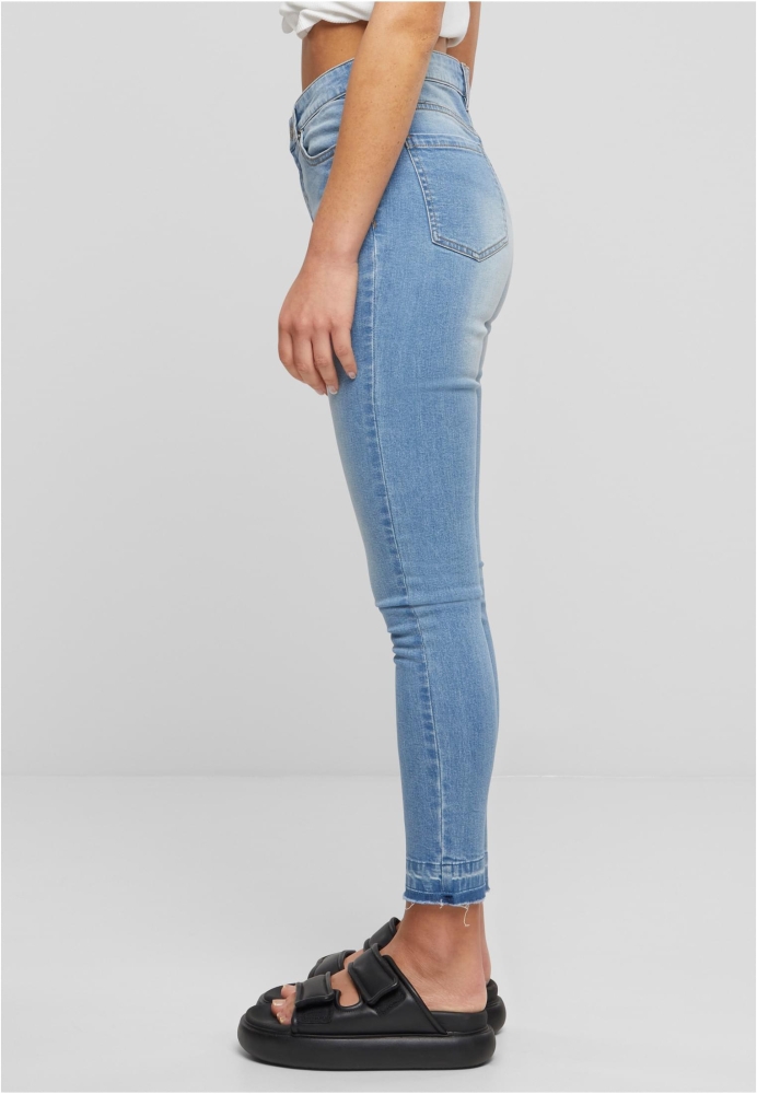 Blug Skinny High Waist Open Hem dama Urban Classics