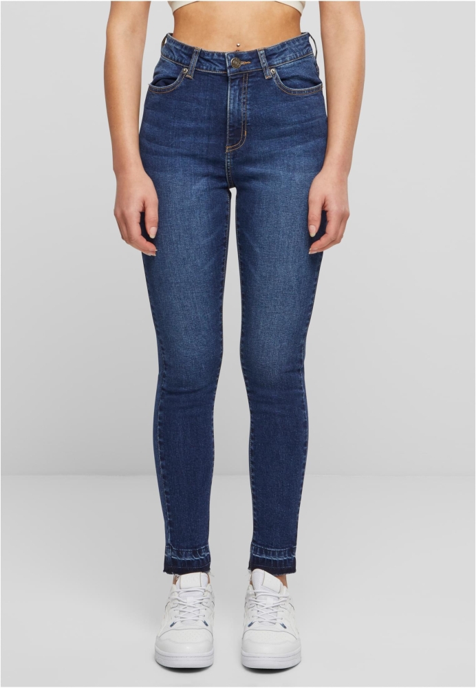 Blug Skinny High Waist Open Hem dama Urban Classics