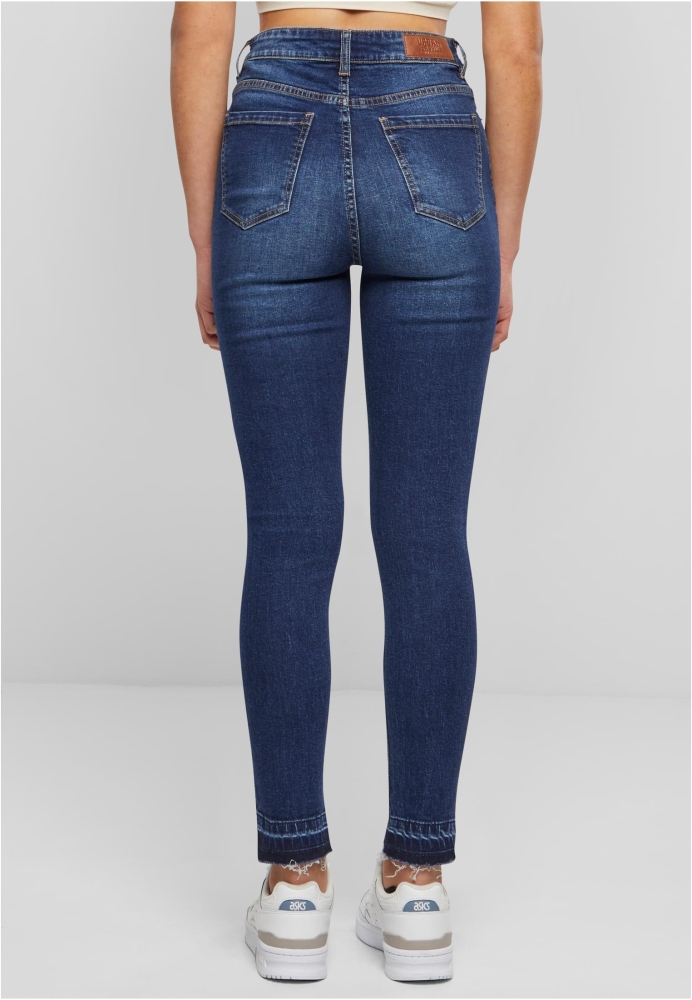 Blug Skinny High Waist Open Hem dama Urban Classics