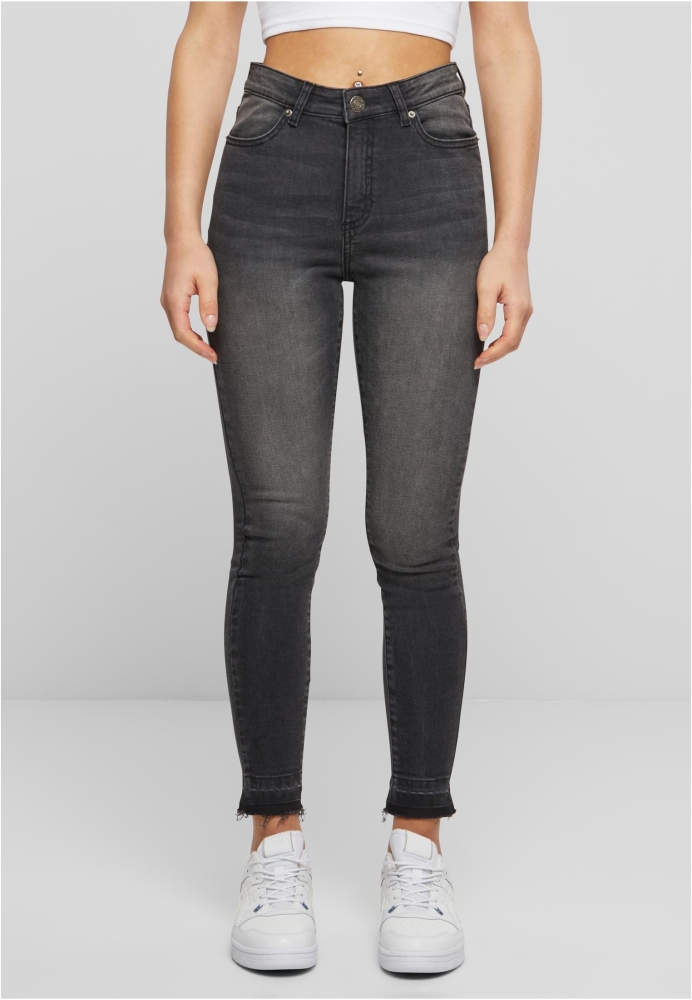 Blug Skinny High Waist Open Hem dama Urban Classics
