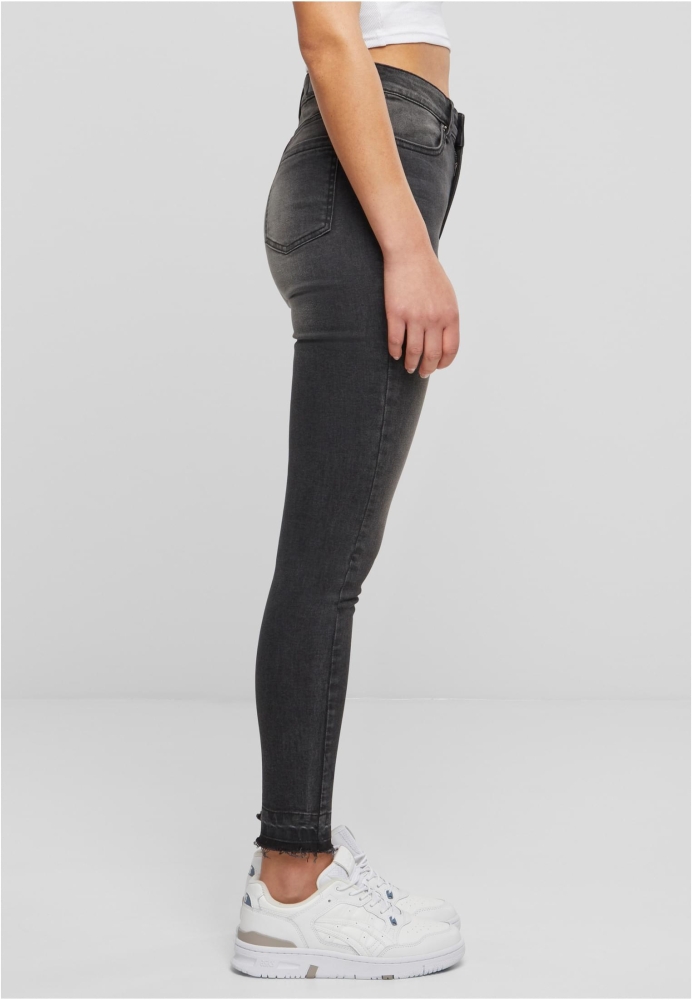Blug Skinny High Waist Open Hem dama Urban Classics