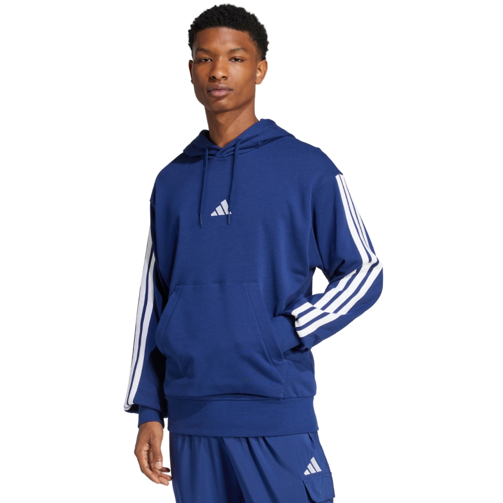 Bluza trening adidas Essentials 3-Stripes French Terry men's navy blue JD1872