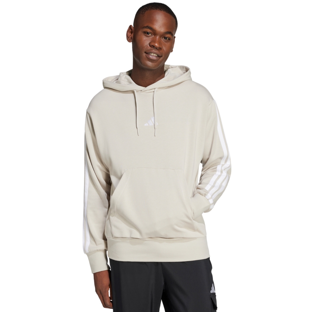 Bluza trening Hanorac adidas Essentials 3-Stripes French Terry men's beige JE6367