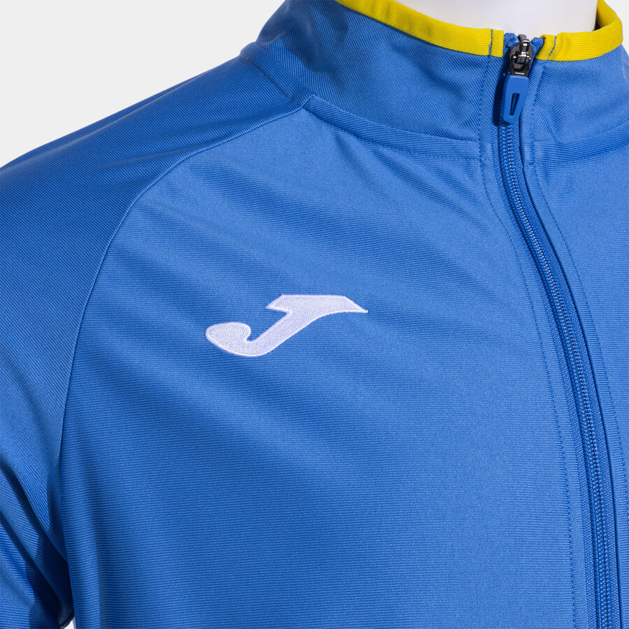 Bluza trening Bluza fermoar Combi Premium Royal Blue Yellow Joma