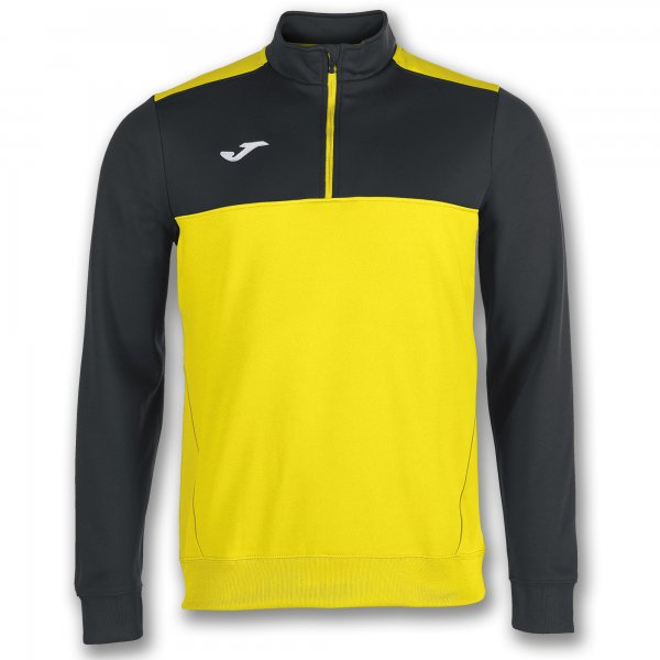 Bluza trening 1/2 Zipper Winner Yellow-black Joma