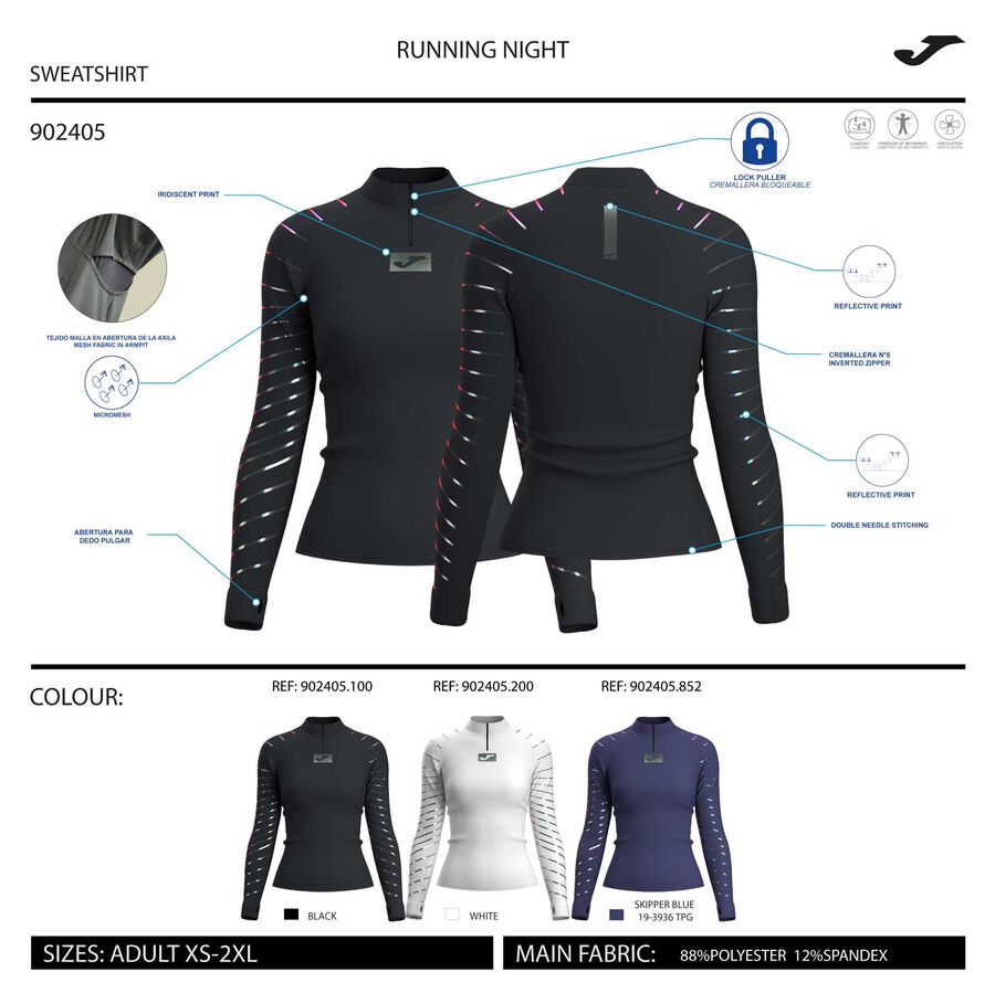Bluza trening R-night Blue Joma