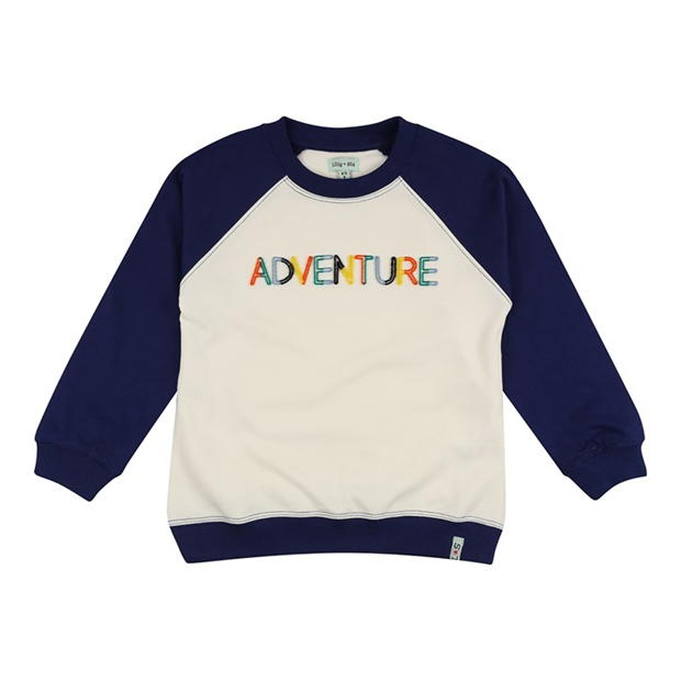 Bluza trening Lilly and Sid & Sid Multicoloured Adventure Slogan Applique