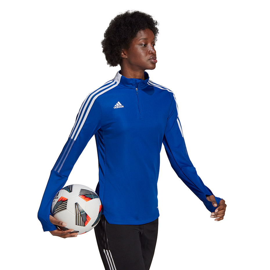 Bluza trening for adidas Tiro 21 Training Top blue GM7316 dama