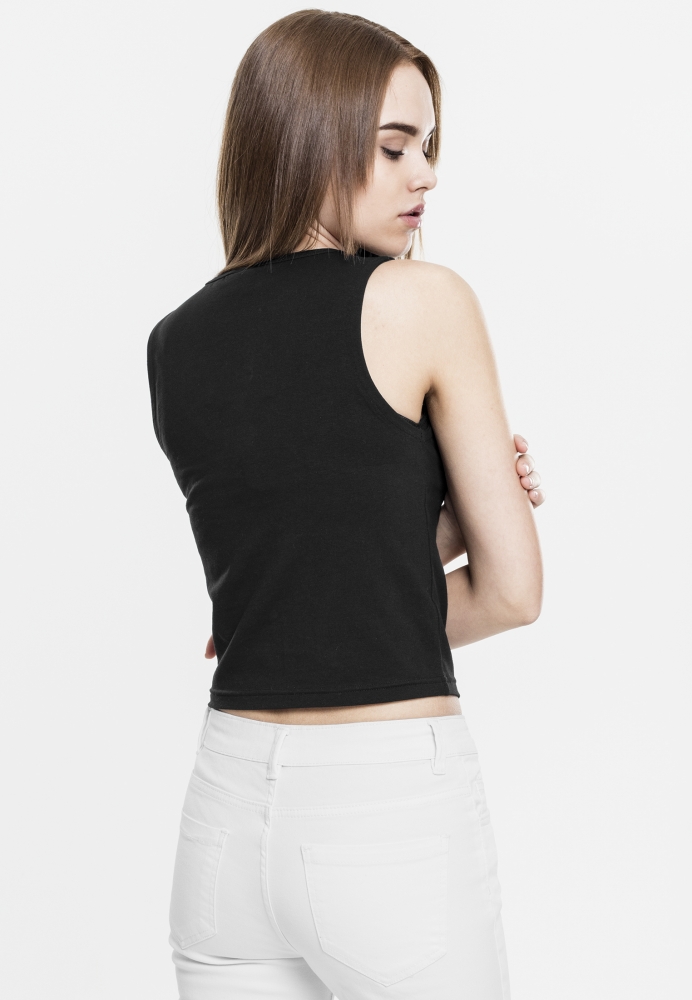 Lace Up Cropped Top dama Urban Classics