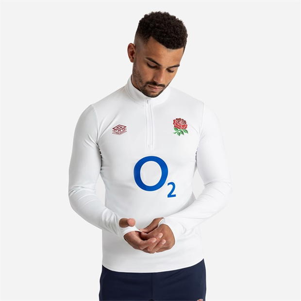 Umbro England Rugby Warm Up Mid Layer Top 2023 adulti