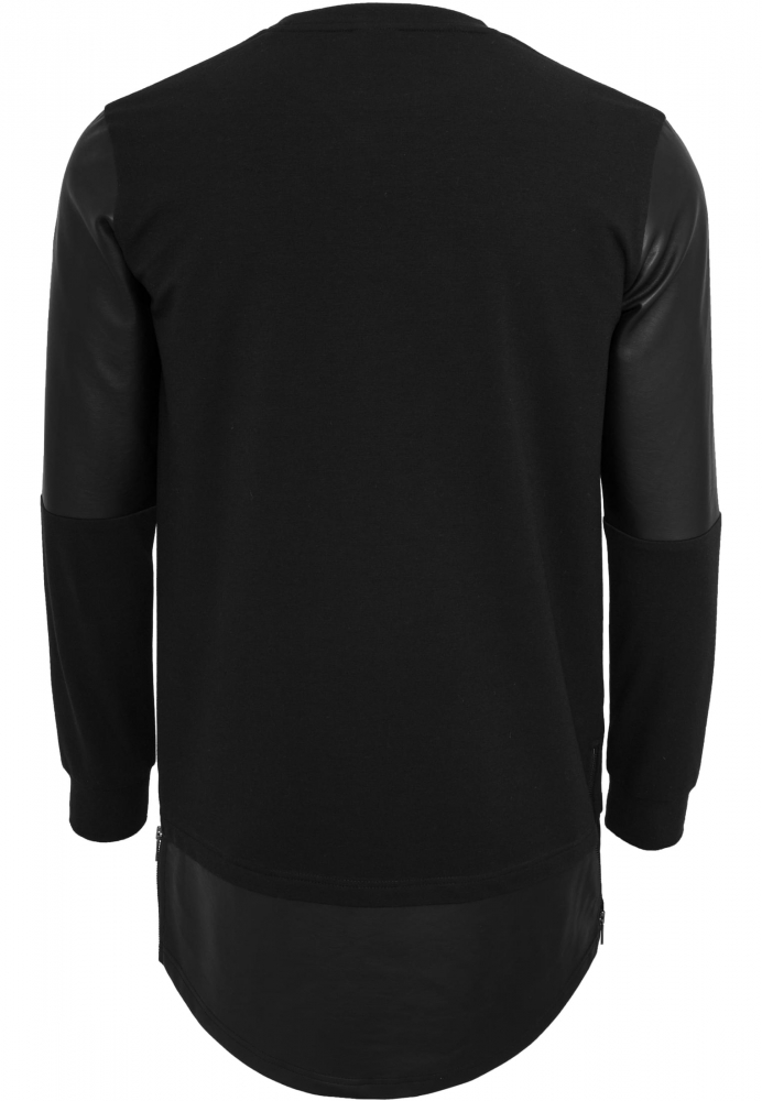 Long Zipped piele Imitation Crewneck Urban Classics