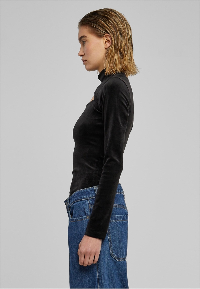 Velvet Cut-Out Turtleneck Body dama Urban Classics