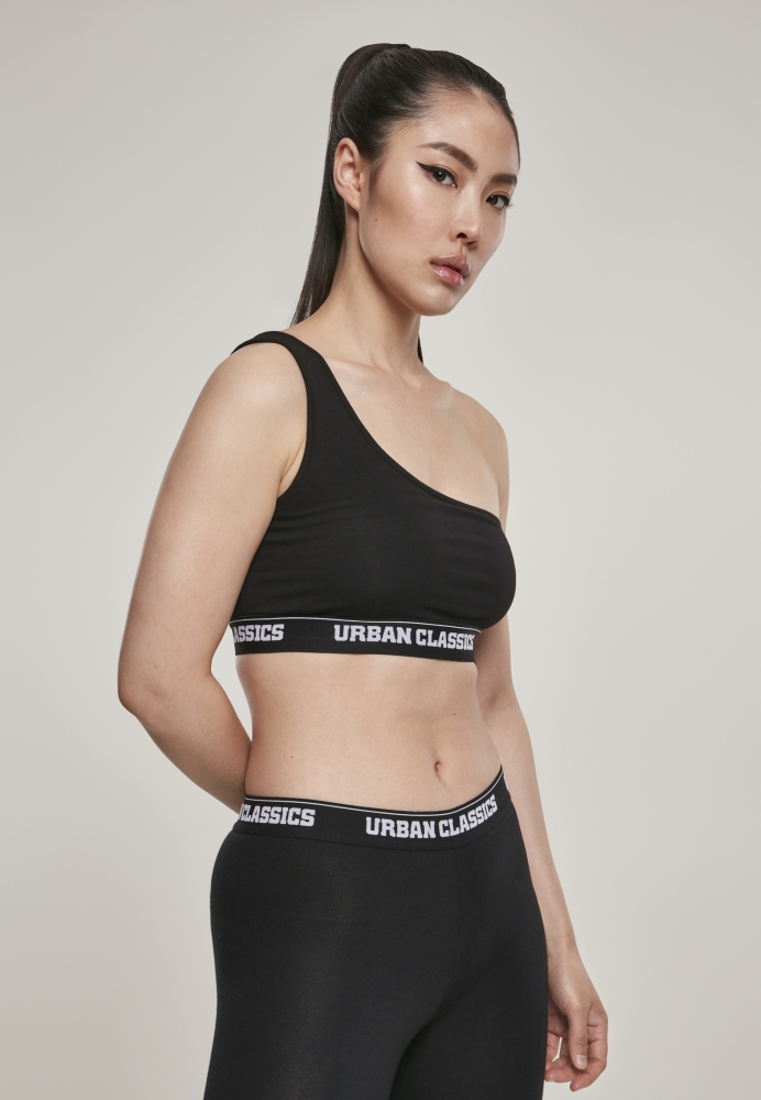 Asymmetric Logo Bra dama Urban Classics