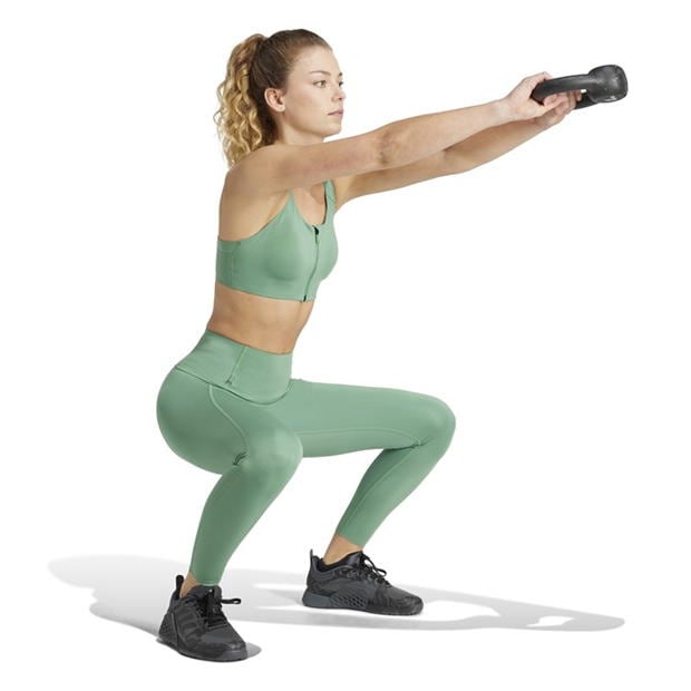 adidas Tlrdim Lux Zip High Impact Sports Bra dama