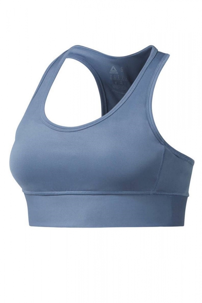 Bustiera sport femei reebok re tough bra albastru