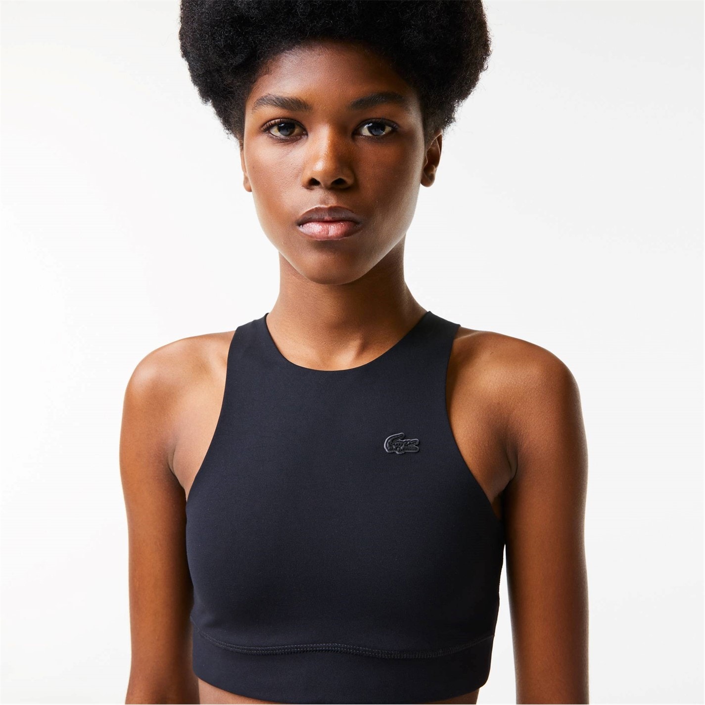 Lacoste Logo Patch Sports Bra