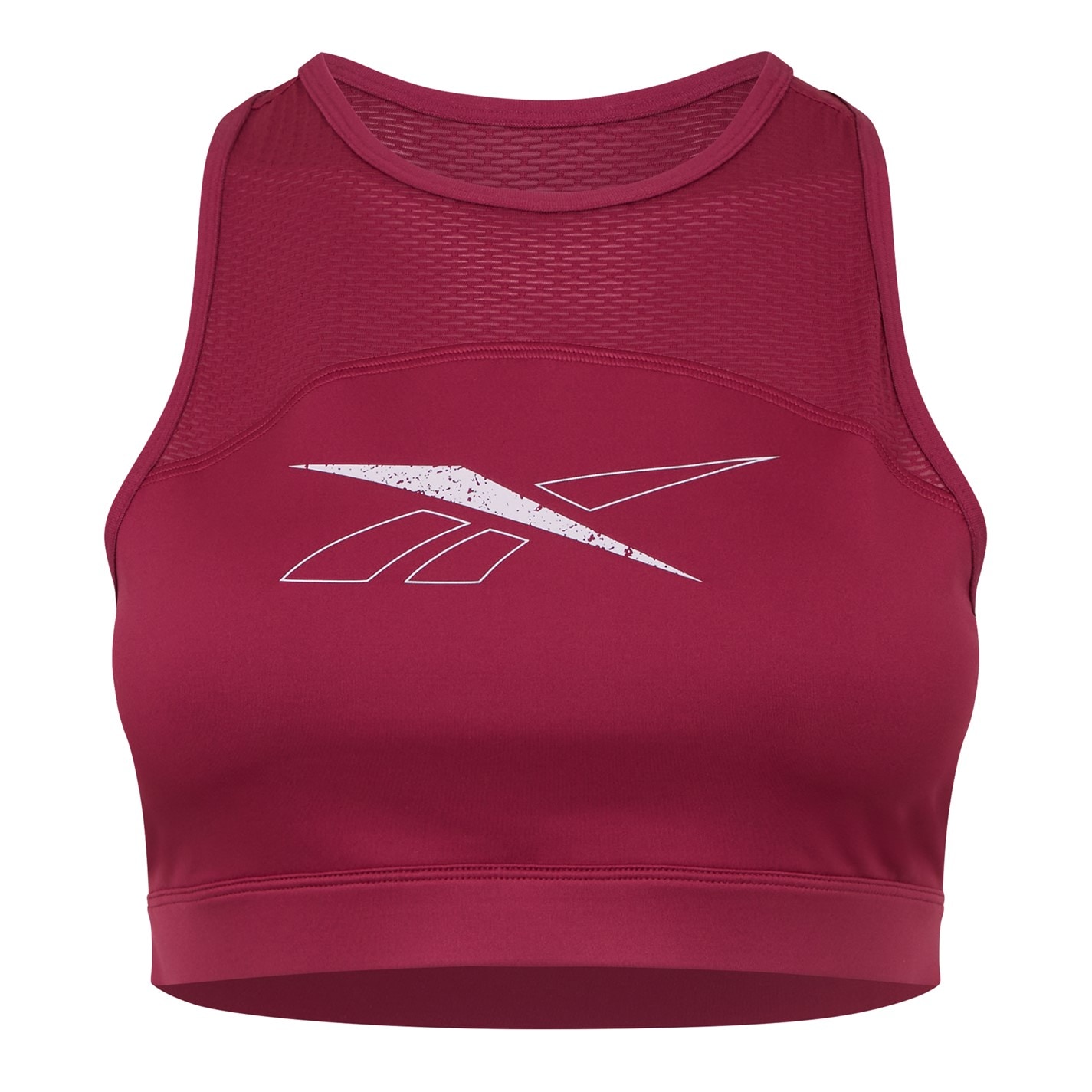 Reebok Workout Ready High Neck Sports Bra Low Impact dama