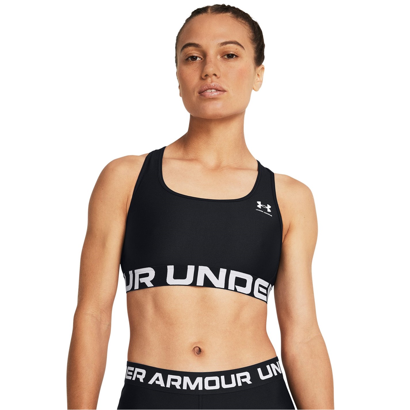 Under Armour Armour HeatGearr Armour Mid Branded Sports Bra dama