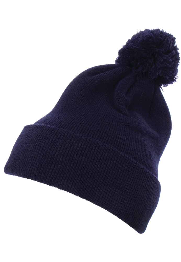 Cuffed Pom Pom Knit Beanie Flexfit