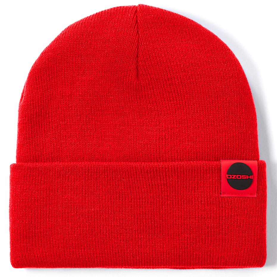 Ozoshi Hitoshi Cuffed Beanie red OWH20CFB002BR