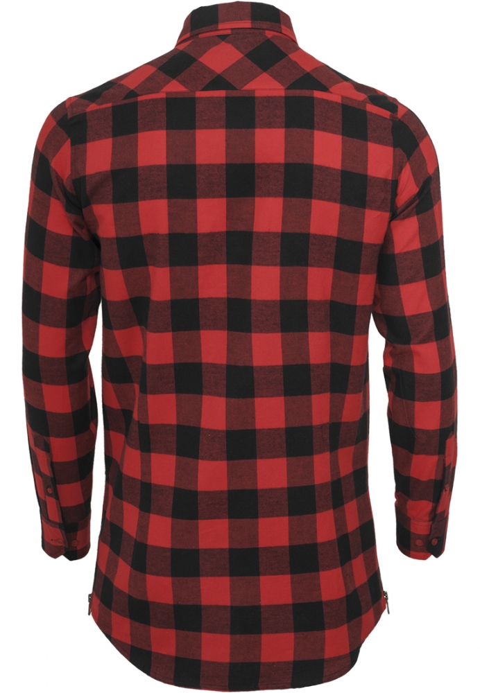 Camasa Side-Zip Long Checked Flanell Urban Classics