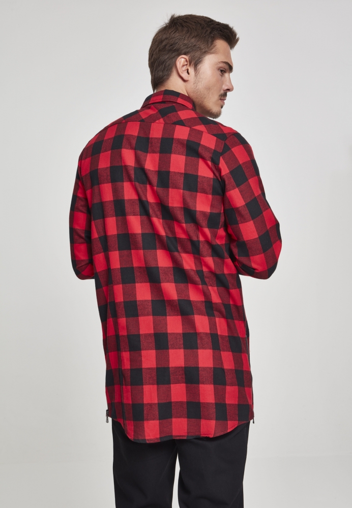 Camasa Side-Zip Long Checked Flanell Urban Classics