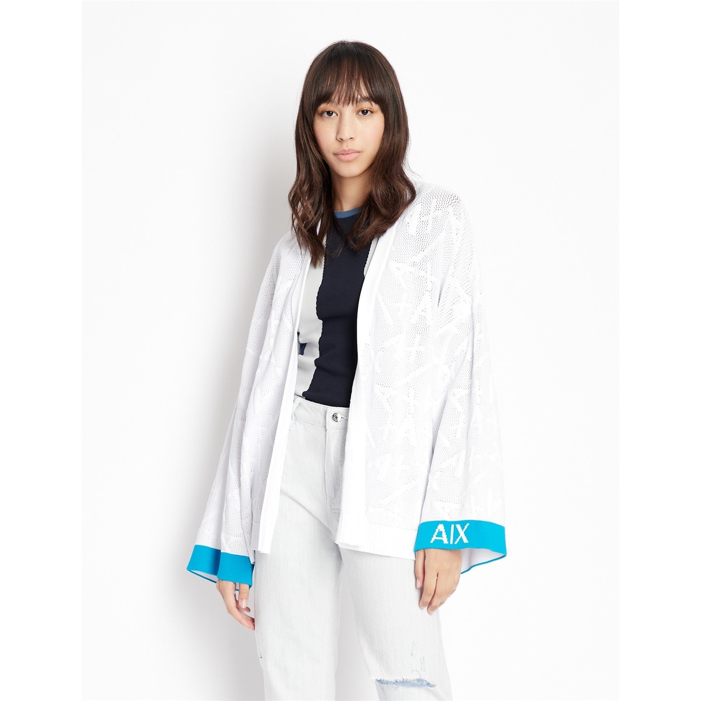 ARMANI EXCHANGE Logo Kimono Cardigan