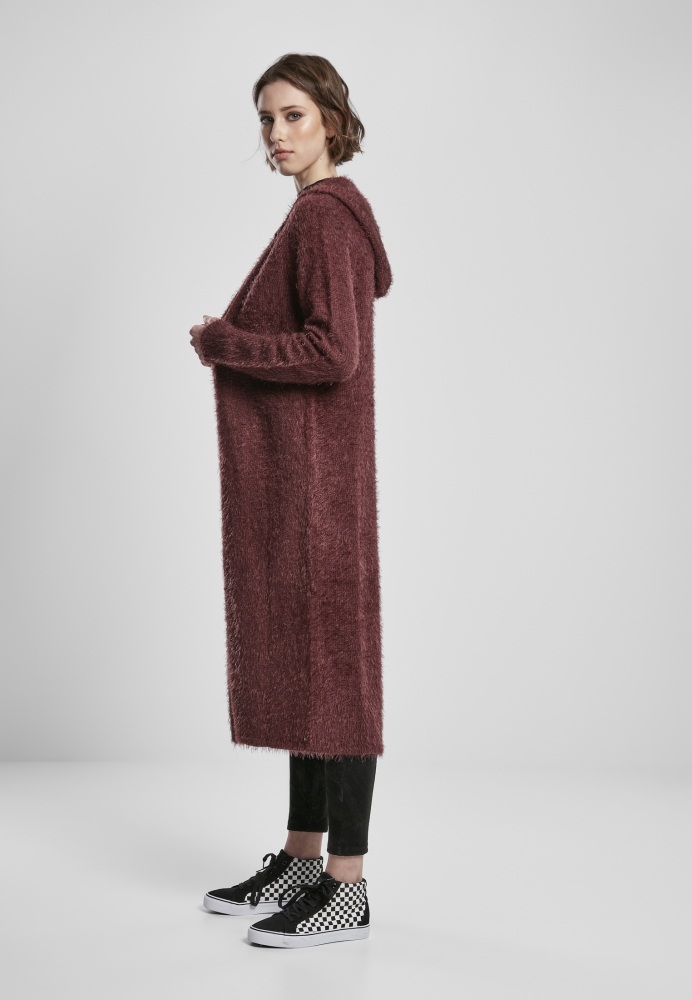 Hooded Feather Cardigan dama Urban Classics