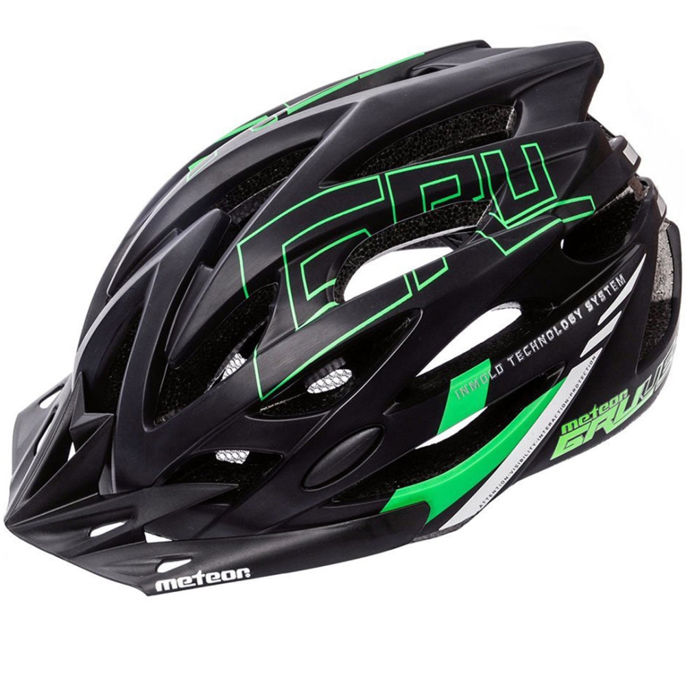 Casca Meteor Gruver M bicycle 55- 58 cm black-green 24745