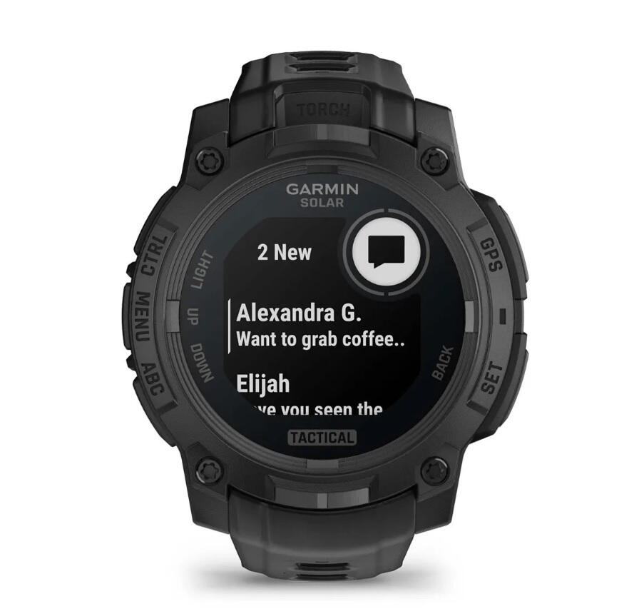 CEAS INSTINCT 3 SOLAR TACTICAL negru CUREA NEAGRA 45MM GARMIN